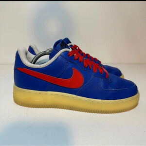 Nike By You ID Air Force 1 Low Blue Red Yellow AQ3778-994 Women Sz 7 (169 Box 20